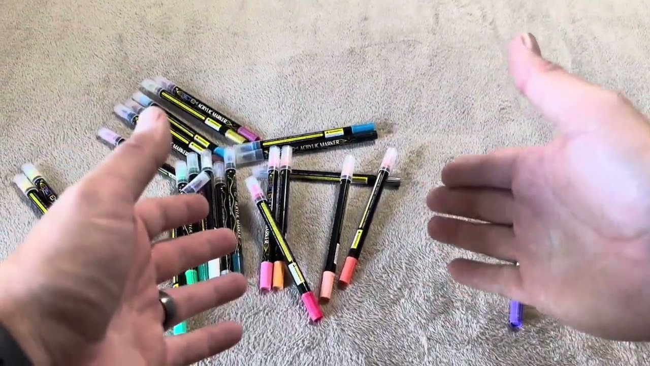 Unboxing, Demonstration, and Review of Betem Acrylic Markers